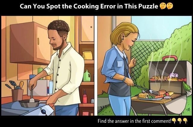 Ben is cooking in the kitchen, while Grace grills outdoors, both preparing for a party. However, something seems off in Ben's kitchen