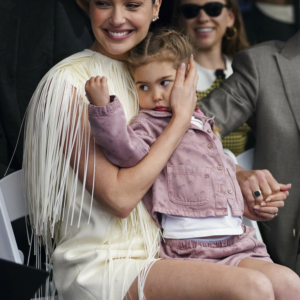Gal Gadot with her daughter Daniella at her Hollywood Walk of Fame ceremony.