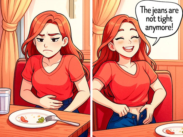 The Post-Dinner Ritual: After a big dinner, that top button simply has to go.